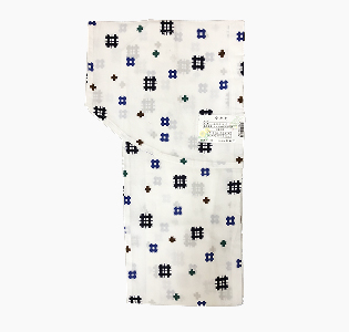 綿コーマ地　井桁柄